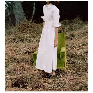 Zara midi shirt dress